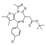 tert-Butyl 2-[4-(4-Chlorophenyl)-2,3,9-trimethyl-6H-thieno[3,2-f][1,2,4]triazolo[4,3-a][1,4]diazepin-6-yl]acetate