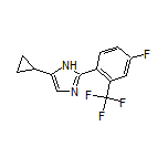 5-Cyclopropyl-2-[4-fluoro-2-(trifluoromethyl)phenyl]-1H-imidazole