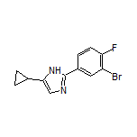 2-(3-Bromo-4-fluorophenyl)-5-cyclopropyl-1H-imidazole