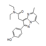 N,N-Diethyl-2-[2-(4-hydroxyphenyl)-5,7-dimethylpyrazolo[1,5-a]pyrimidin-3-yl]acetamide