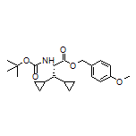 4-Methoxybenzyl (S)-2-(Boc-amino)-3,3-dicyclopropylpropanoate