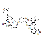 3-[(1S,2S)-1-[5-[(S)-2,2-Dimethyltetrahydro-2H-pyran-4-yl]-2-[(S)-3-[3-(4-fluoro-1-methyl-1H-indazol-5-yl)-2-oxo-2,3-dihydro-1H-imidazol-1-yl]-2-(4-fluoro-3,5-dimethylphenyl)-4-methyl-4,5,6,7-tetrahydro-2H-pyrazolo[4,3-c]pyridine-5-carbonyl]-1H-indol-1-yl]-2-methylcyclopropyl]-1,2,4-oxadiazol-5(4H)-one