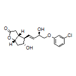 (3aR,4R,5R,6aS)-4-[(R,E)-4-(3-Chlorophenoxy)-3-hydroxy-1-buten-1-yl]-5-hydroxyhexahydro-2H-cyclopenta[b]furan-2-one