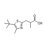 3-[5-(tert-Butyl)-4-methyl-2-thiazolyl]-2-methylpropanoic Acid