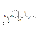 Ethyl 2-(1-Boc-3-hydroxy-3-piperidyl)acetate