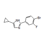 2-(4-Bromo-3-fluorophenyl)-5-cyclopropyl-1H-imidazole