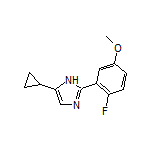 5-Cyclopropyl-2-(2-fluoro-5-methoxyphenyl)-1H-imidazole