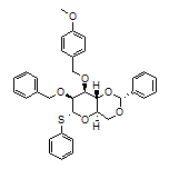 (2R,4aR,6R,7S,8S,8aR)-7-(Benzyloxy)-8-[(4-methoxybenzyl)oxy]-2-phenyl-6-(phenylthio)hexahydropyrano[3,2-d][1,3]dioxine