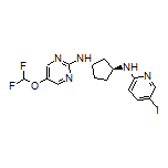 (1S,3S)-N1-[5-(Difluoromethoxy)-2-pyrimidinyl]-N3-(5-iodo-2-pyridyl)cyclopentane-1,3-diamine