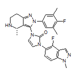 1-[(4S)-2-(4-Fluoro-3,5-dimethylphenyl)-4,5,6,7-tetrahydro-4-methyl-2H-pyrazolo[4,3-c]pyridin-3-yl]-3-(4-fluoro-1-methyl-1H-indazol-5-yl)-1,3-dihydro-2H-imidazol-2-one