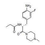 (R)-N-[3-(4-Amino-3-fluorophenyl)-1-(4-methyl-1-piperazinyl)-1-oxo-2-propyl]propionamide