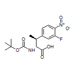 (2R,3S)-2-(Boc-amino)-3-(3-fluoro-4-nitrophenyl)butanoic Acid