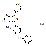 3-(4-Phenoxyphenyl)-1-(4-piperidyl)-1H-pyrazolo[3,4-d]pyrimidin-4-amine Hydrochloride