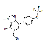 7-Bromo-6-(bromomethyl)-1-methyl-4-[4-(trifluoromethoxy)phenyl]-1H-benzo[d]imidazole