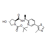 (2S,4R)-1-Boc-4-hydroxy-N-[(S)-1-[5-(4-methyl-5-thiazolyl)-2-pyridyl]ethyl]pyrrolidine-2-carboxamide