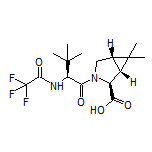 (1R,2S,5S)-3-[(S)-3,3-Dimethyl-2-(2,2,2-trifluoroacetamido)butanoyl]-6,6-dimethyl-3-azabicyclo[3.1.0]hexane-2-carboxylic Acid