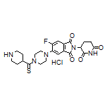 2-(2,6-Dioxo-3-piperidyl)-5-fluoro-6-[4-(piperidine-4-carbonothioyl)-1-piperazinyl]isoindoline-1,3-dione Hydrochloride