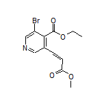 Ethyl 3-Bromo-5-(3-methoxy-3-oxo-1-propen-1-yl)isonicotinate