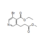 Ethyl 3-Bromo-5-(3-methoxy-3-oxopropyl)isonicotinate