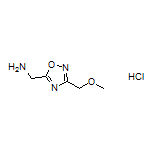 [3-(Methoxymethyl)-1,2,4-oxadiazol-5-yl]methanamine Hydrochloride