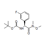 (S)-2-(Boc-amino)-2-(3-fluorophenyl)-N-methoxy-N-methylacetamide