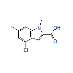 4-Chloro-1,6-dimethyl-1H-indole-2-carboxylic Acid