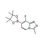 8-Fluoro-3-methyl-[1,2,4]triazolo[4,3-a]pyridine-7-boronic Acid Pinacol Ester