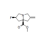 Methyl (2R,7aR)-2-Fluoro-6-methylenehexahydro-1H-pyrrolizine-7a-carboxylate