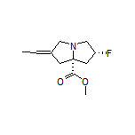 Methyl (6R,7aR)-2-Ethylidene-6-fluorohexahydro-1H-pyrrolizine-7a-carboxylate