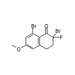 2,8-Dibromo-2-fluoro-6-methoxy-3,4-dihydronaphthalen-1(2H)-one