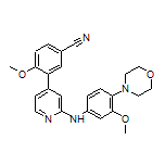 4-Methoxy-3-[2-[(3-methoxy-4-morpholinophenyl)amino]-4-pyridyl]benzonitrile