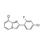 8-Chloro-2-(4-chloro-2-fluorophenyl)imidazo[1,2-a]pyridine