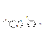 2-(4-Chloro-2-fluorophenyl)-7-methoxyimidazo[1,2-a]pyridine