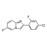 2-(4-Chloro-2-fluorophenyl)-6-fluoroimidazo[1,2-a]pyridine