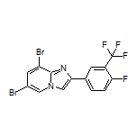 6,8-Dibromo-2-[4-fluoro-3-(trifluoromethyl)phenyl]imidazo[1,2-a]pyridine