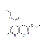 Ethyl 6-Chloro-5-(2-ethoxy-2-oxoethyl)-2-methylpyrimidine-4-carboxylate