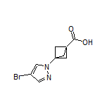 3-(4-Bromo-1-pyrazolyl)bicyclo[1.1.1]pentane-1-carboxylic Acid