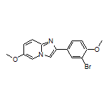 2-(3-Bromo-4-methoxyphenyl)-6-methoxyimidazo[1,2-a]pyridine