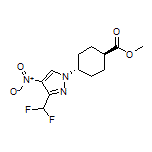 Methyl trans-4-[3-(Difluoromethyl)-4-nitro-1-pyrazolyl]cyclohexanecarboxylate