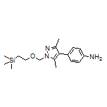 4-[3,5-Dimethyl-1-[[2-(trimethylsilyl)ethoxy]methyl]-4-pyrazolyl]aniline