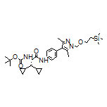 (S)-2-(Boc-amino)-3,3-dicyclopropyl-N-[4-[3,5-dimethyl-1-[[2-(trimethylsilyl)ethoxy]methyl]-4-pyrazolyl]phenyl]propanamide