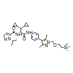 (S)-N-[1,1-Dicyclopropyl-3-[[4-[3,5-dimethyl-1-[[2-(trimethylsilyl)ethoxy]methyl]-4-pyrazolyl]phenyl]amino]-3-oxo-2-propyl]-1-isopropyl-1H-pyrazole-5-carboxamide