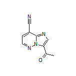 3-Acetylimidazo[1,2-b]pyridazine-8-carbonitrile