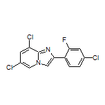 6,8-Dichloro-2-(4-chloro-2-fluorophenyl)imidazo[1,2-a]pyridine