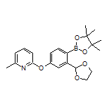 2-(1,3-Dioxolan-2-yl)-4-[(6-methyl-2-pyridyl)oxy]phenylboronic Acid Pinacol Ester