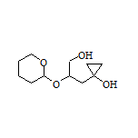 1-[3-Hydroxy-2-[(tetrahydro-2H-pyran-2-yl)oxy]propyl]cyclopropanol