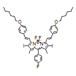 5,5-Difluoro-10-(4-fluorophenyl)-3,7-bis[(E)-4-(hexyloxy)styryl]-2,8-diiodo-1,9-dimethyl-5H-dipyrrolo[1,2-c:2’,1’-f][1,3,2]diazaborinin-4-ium-5-uide