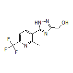 [5-[2-Methyl-6-(trifluoromethyl)pyridin-3-yl]-1H-1,2,4-triazol-3-yl]methanol