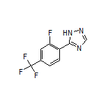 5-[2-Fluoro-4-(trifluoromethyl)phenyl]-1H-1,2,4-triazole