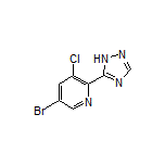 5-Bromo-3-chloro-2-(1H-1,2,4-triazol-5-yl)pyridine